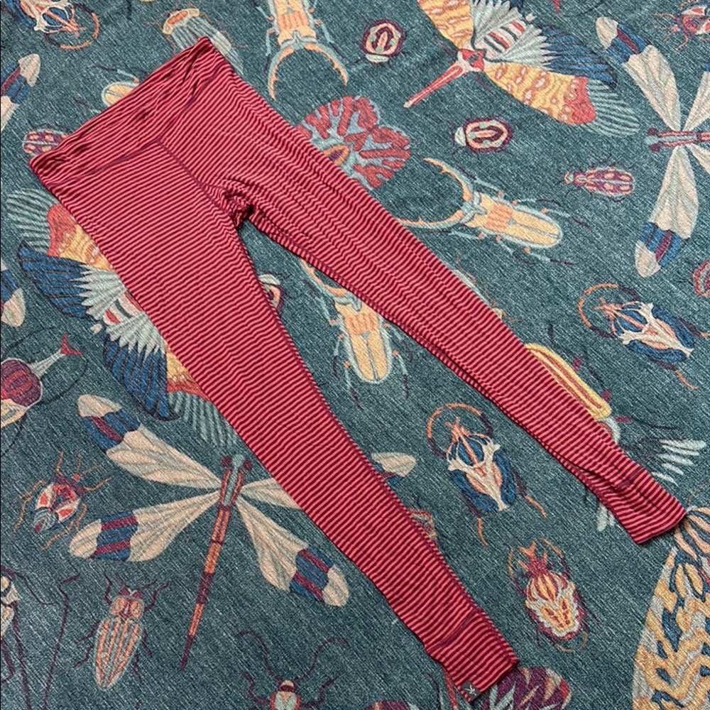 IBEX pro woolies 1 Striped orange purple Leggings S
